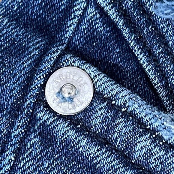 AGOLDE Sophie Crop Mid Wash Distressed Jeans Sz 26 - Picture 12 of 16